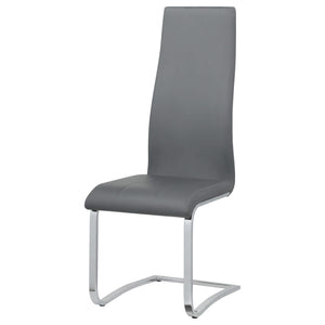 Silla de comedor tapizada Montclair gris (juego de 4)