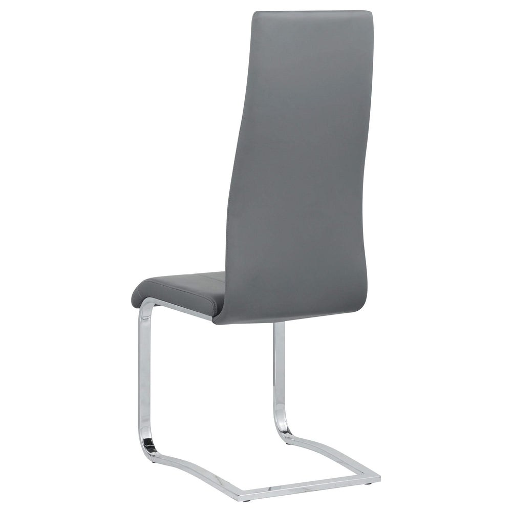 Silla de comedor tapizada Montclair gris (juego de 4)