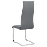 Silla de comedor tapizada Montclair gris (juego de 4)
