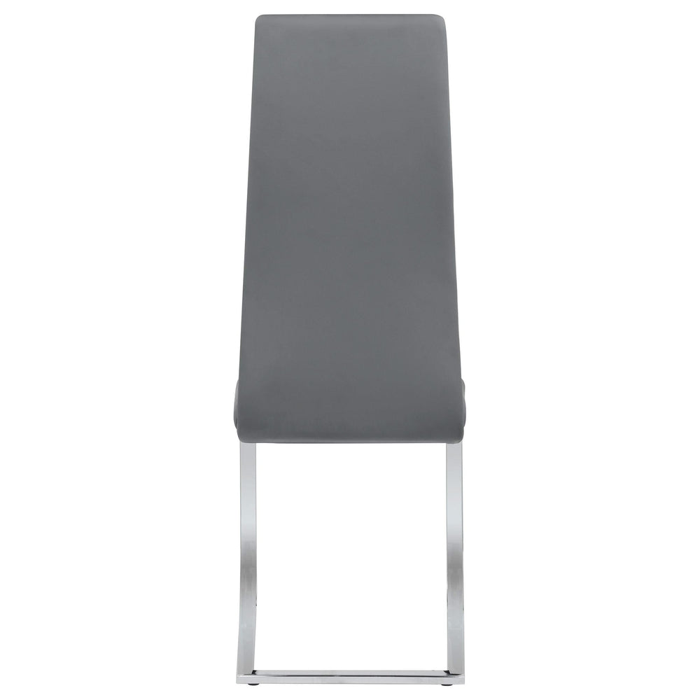 Silla de comedor tapizada Montclair gris (juego de 4)