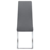 Silla de comedor tapizada Montclair gris (juego de 4)