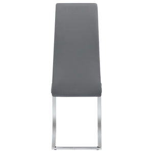 Silla de comedor tapizada Montclair gris (juego de 4)