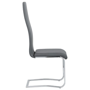 Silla de comedor tapizada Montclair gris (juego de 4)