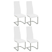 Montclair Upholstered Dining Side Chair White (Set of 4)
