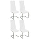 Silla de comedor tapizada Montclair blanca (juego de 4)