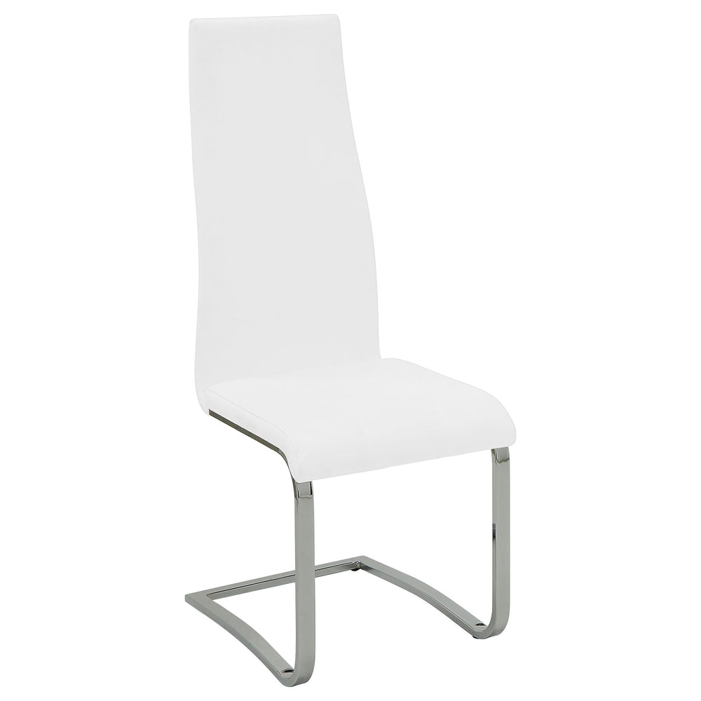 Silla de comedor tapizada Montclair blanca (juego de 4)