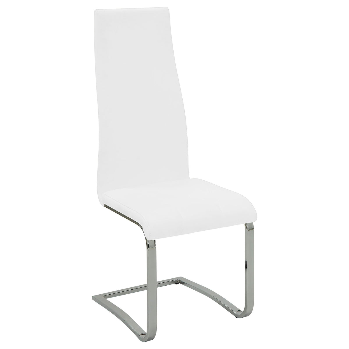 Silla de comedor tapizada Montclair blanca (juego de 4)