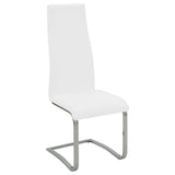 Silla de comedor tapizada Montclair blanca (juego de 4)