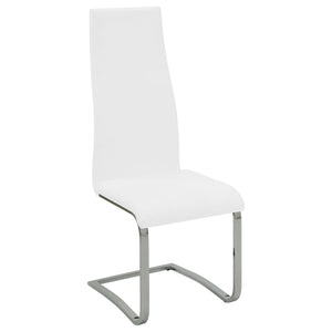 Silla de comedor tapizada Montclair blanca (juego de 4)