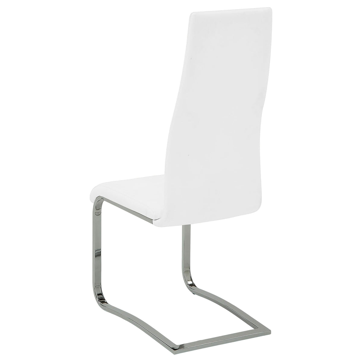 Silla de comedor tapizada Montclair blanca (juego de 4)