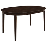Juego de mesa de comedor Gabriel de 7 piezas con hojas extensibles, color capuchino