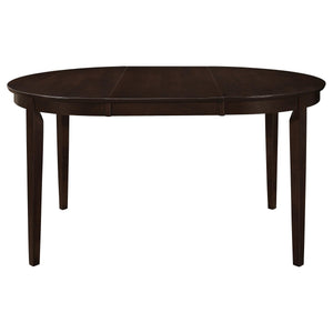 Juego de mesa de comedor Gabriel de 7 piezas con hojas extensibles, color capuchino