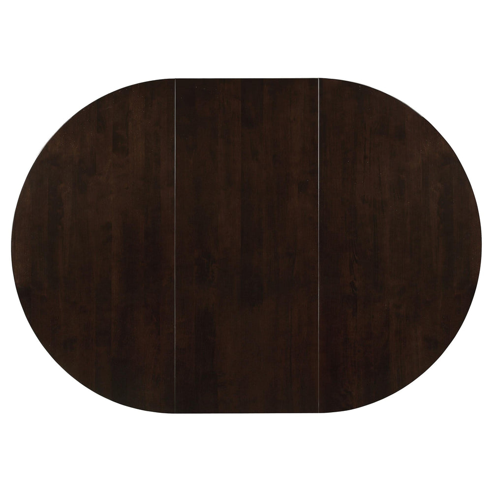 Juego de mesa de comedor Gabriel de 7 piezas con hojas extensibles, color capuchino