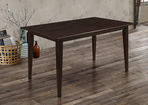 Mesa de comedor rectangular de madera Gabriel de 59 pulgadas color capuchino