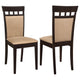Silla de comedor Gabriel con respaldo cerrado, color capuchino (juego de 2)