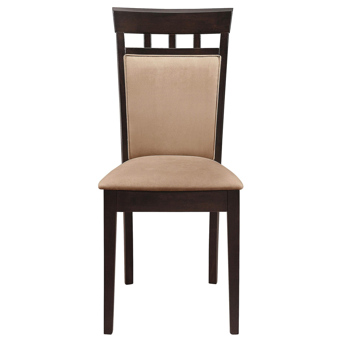 Silla de comedor Gabriel con respaldo cerrado, color capuchino (juego de 2)