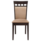 Silla de comedor Gabriel con respaldo cerrado, color capuchino (juego de 2)