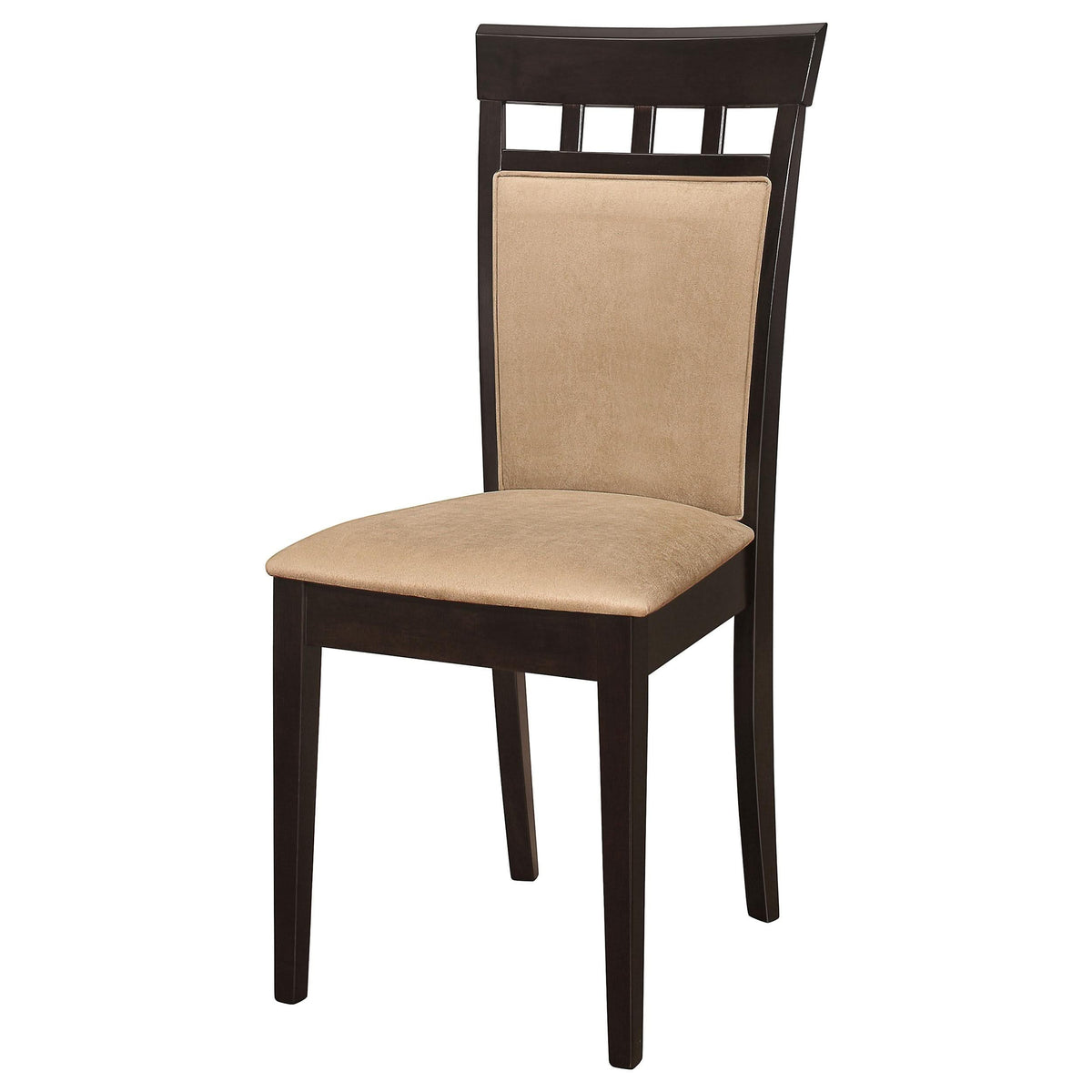 Silla de comedor Gabriel con respaldo cerrado, color capuchino (juego de 2)