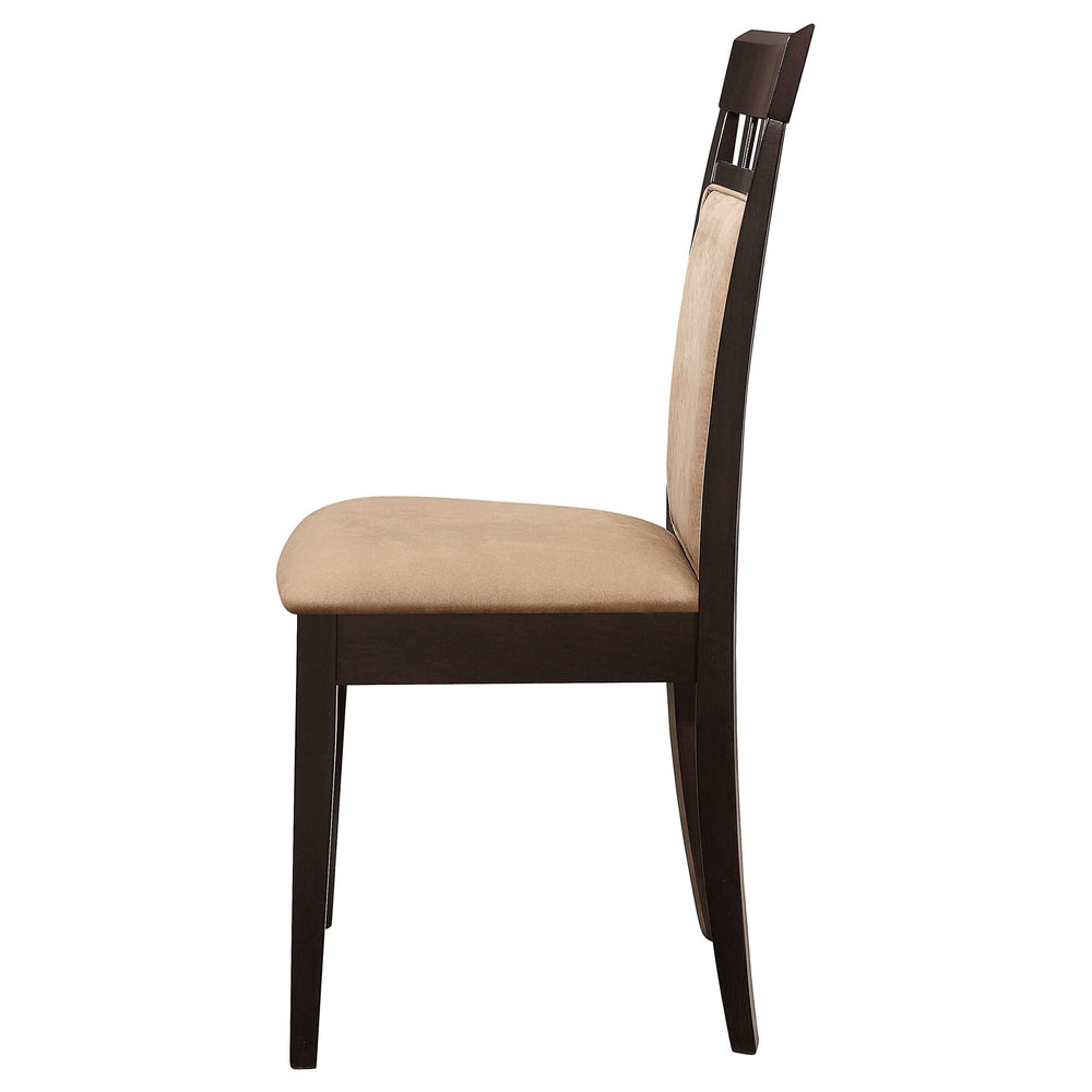 Silla de comedor Gabriel con respaldo cerrado, color capuchino (juego de 2)