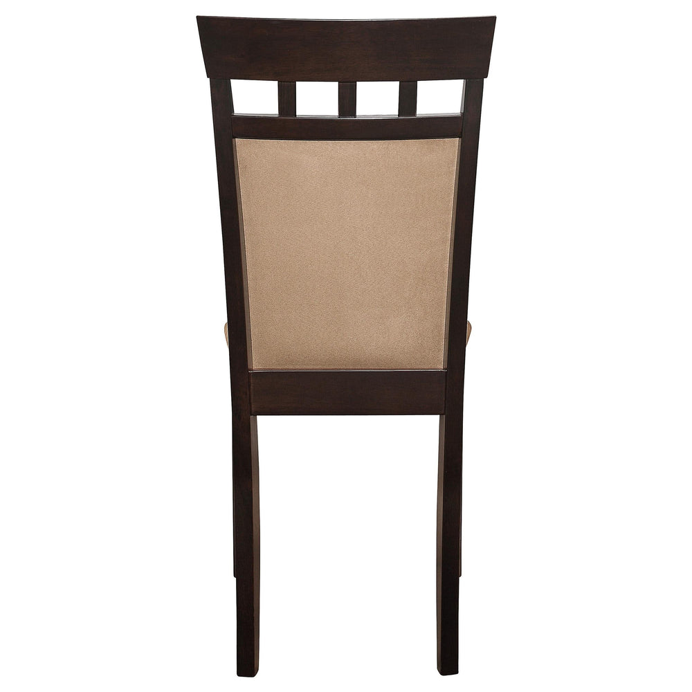 Silla de comedor Gabriel con respaldo cerrado, color capuchino (juego de 2)