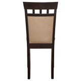 Silla de comedor Gabriel con respaldo cerrado, color capuchino (juego de 2)
