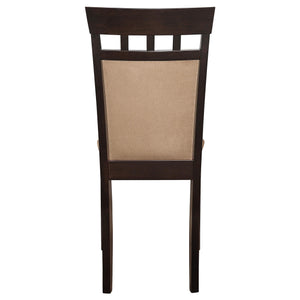 Silla de comedor Gabriel con respaldo cerrado, color capuchino (juego de 2)