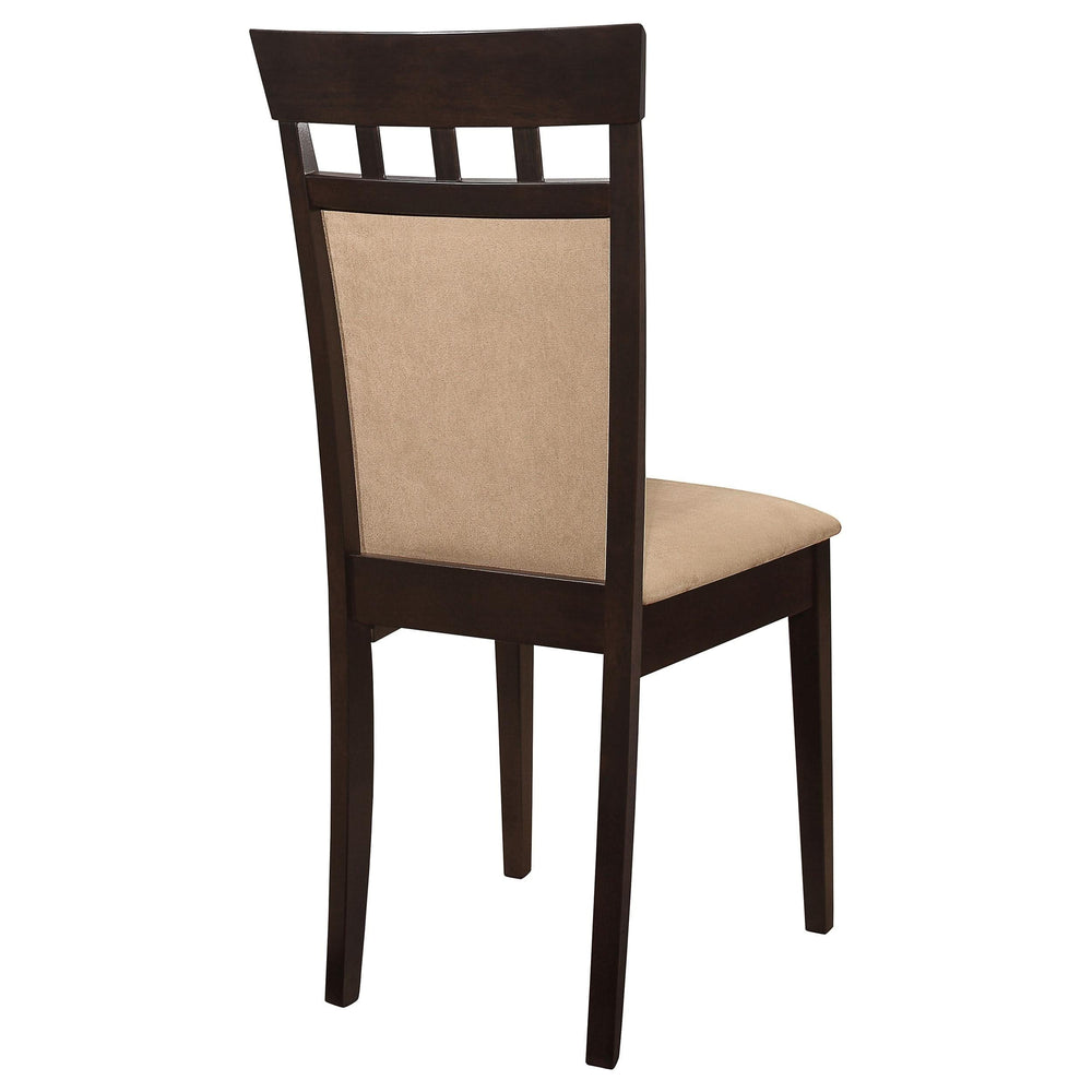 Silla de comedor Gabriel con respaldo cerrado, color capuchino (juego de 2)