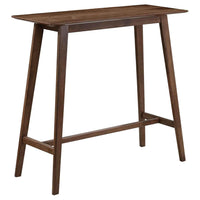 Mesa de bar rectangular Finnick de 47 pulgadas de altura de pub en nogal