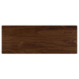 Mesa de bar rectangular Finnick de 47 pulgadas de altura de pub en nogal