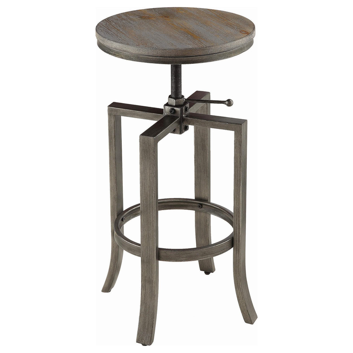 Juego de mesa de bar ajustable de 3 piezas Bartlett, color nuez moscada cepillada
