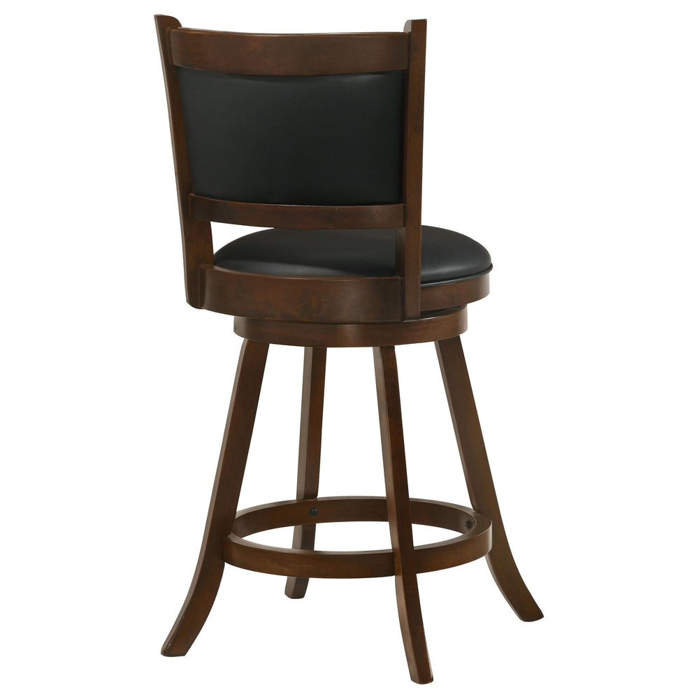Silla giratoria tapizada Broxton en color castaño (juego de 2)
