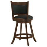 Silla giratoria tapizada Broxton en color castaño (juego de 2)