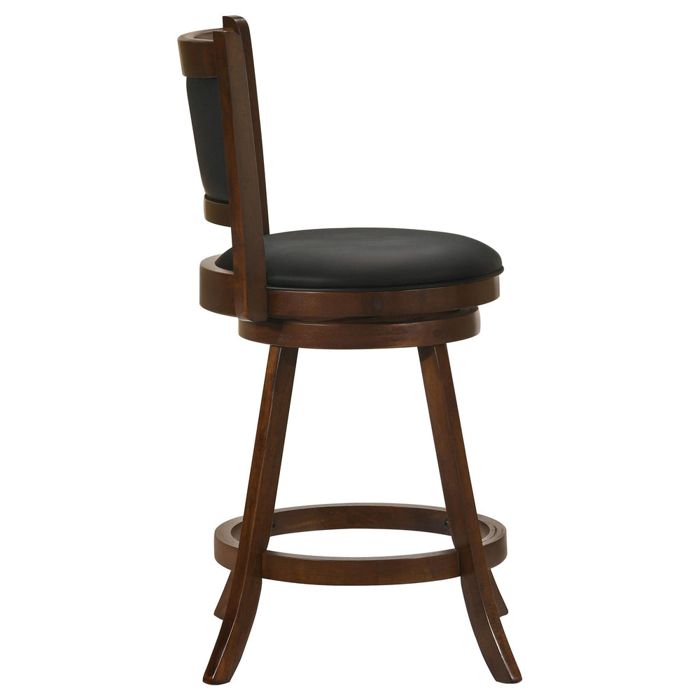Silla giratoria tapizada Broxton en color castaño (juego de 2)