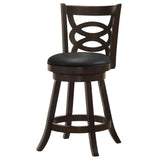 Taburete giratorio de madera Calecita color capuchino (juego de 2)