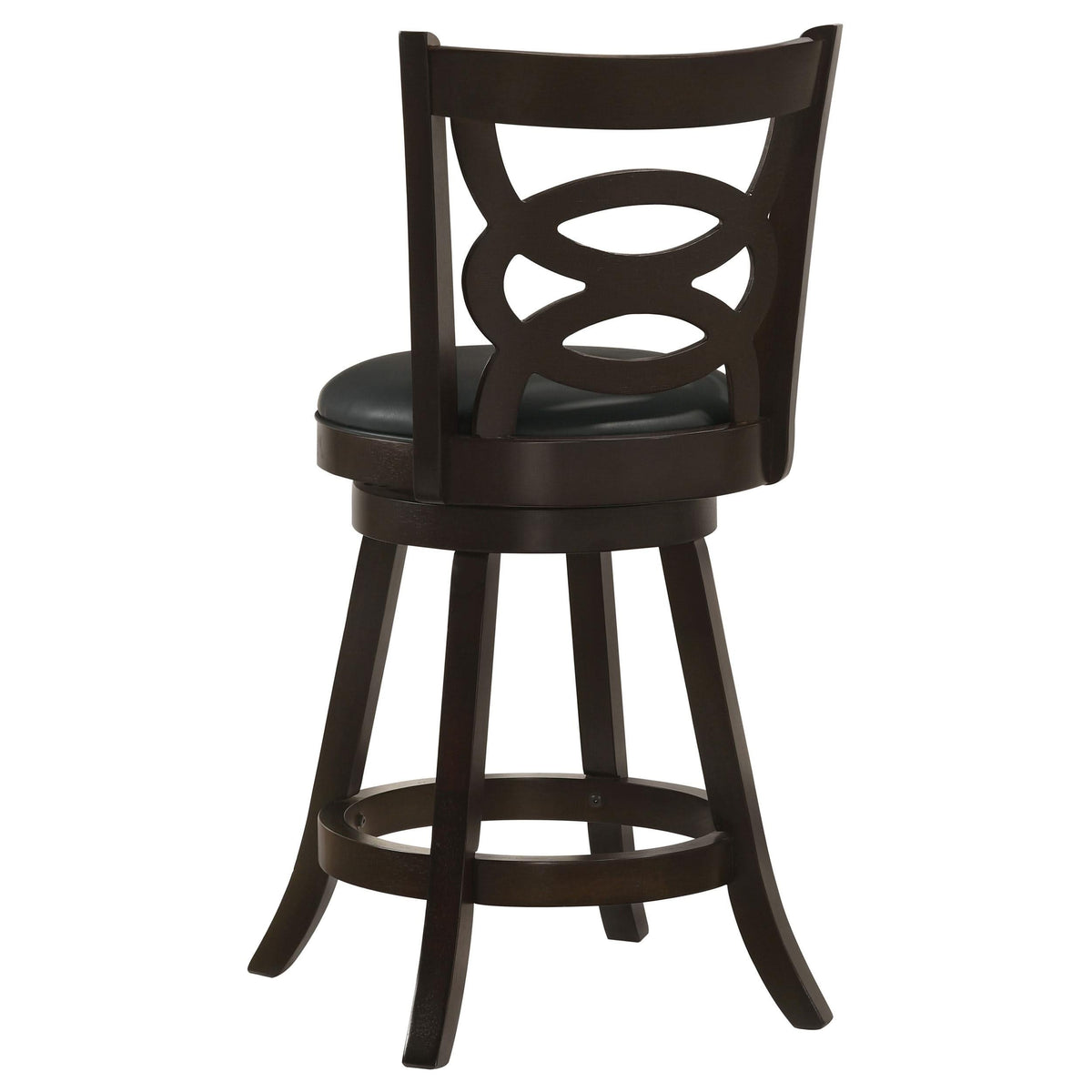Taburete giratorio de madera Calecita color capuchino (juego de 2)