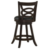Taburete giratorio de madera Calecita color capuchino (juego de 2)