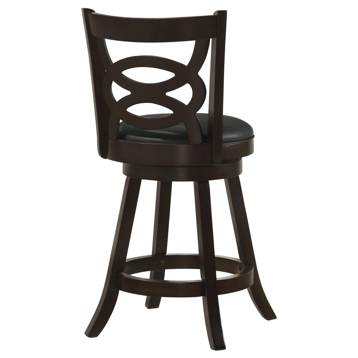 Taburete giratorio de madera Calecita color capuchino (juego de 2)