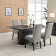 Juego de mesa de comedor rectangular Stanton de 5 piezas, gris