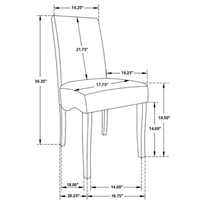 Juego de mesa de comedor rectangular Stanton de 5 piezas, gris