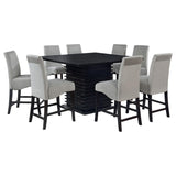 Stanton 9-piece Square Counter Height Dining Table Set Grey