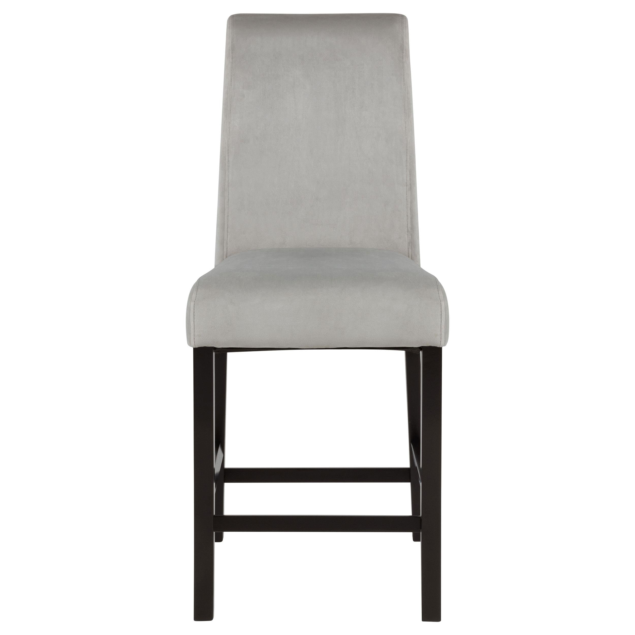 Stanton Velvet Upholstered Counter Chair Grey (Set of 2)