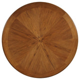 Nelms Dining Table with Shelf Deep Brown
