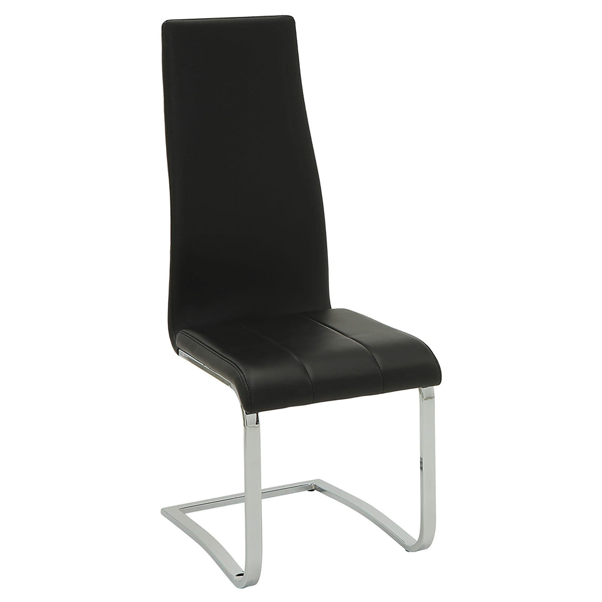 Juego de mesa de comedor Anges de 5 piezas en blanco de alto brillo y negro