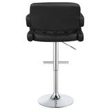 Taburete de bar ajustable Brandi negro y cromado
