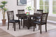 Juego de comedor Lavon de 5 piezas con hojas extensibles ovaladas, color espresso