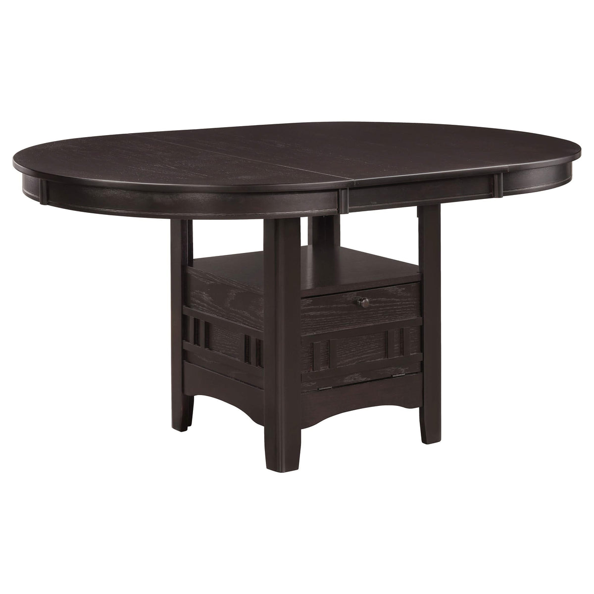 Juego de comedor Lavon de 5 piezas con hojas extensibles ovaladas, color espresso