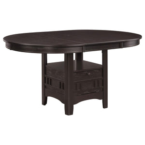 Juego de comedor Lavon de 5 piezas con hojas extensibles ovaladas, color espresso