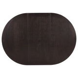 Juego de comedor Lavon de 5 piezas con hojas extensibles ovaladas, color espresso