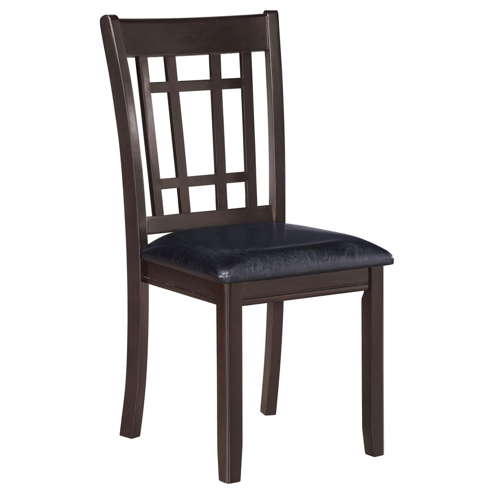 Juego de comedor Lavon de 5 piezas con hojas extensibles ovaladas, color espresso
