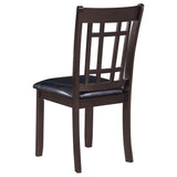 Juego de comedor Lavon de 5 piezas con hojas extensibles ovaladas, color espresso